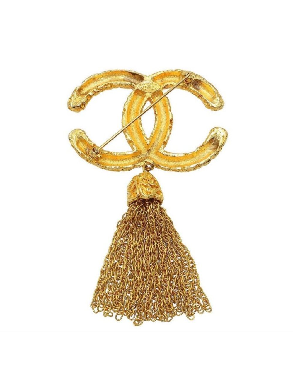 Chanel CC Logo Fringe Brooch - Picture 3 of 7